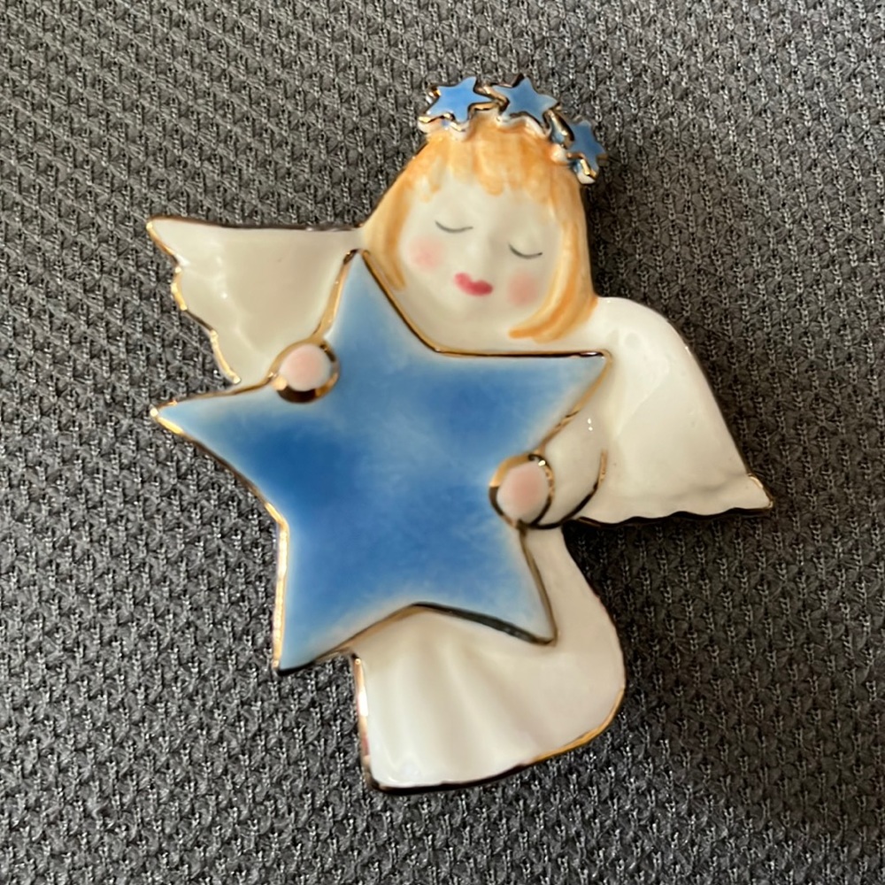 Handmade Angel brooch